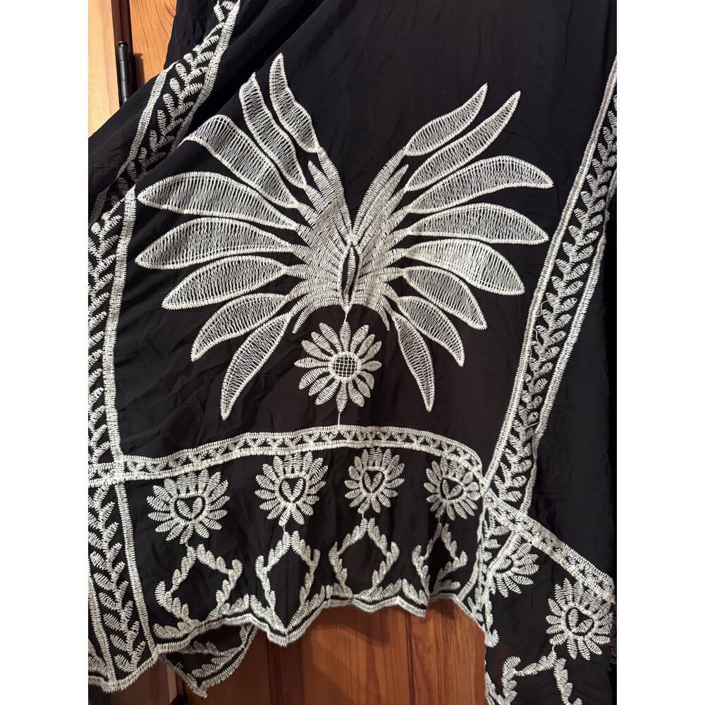LIV Los Angeles 3X Butterfly embroidered Kimono Boho Bohemian western - Picture 4 of 5